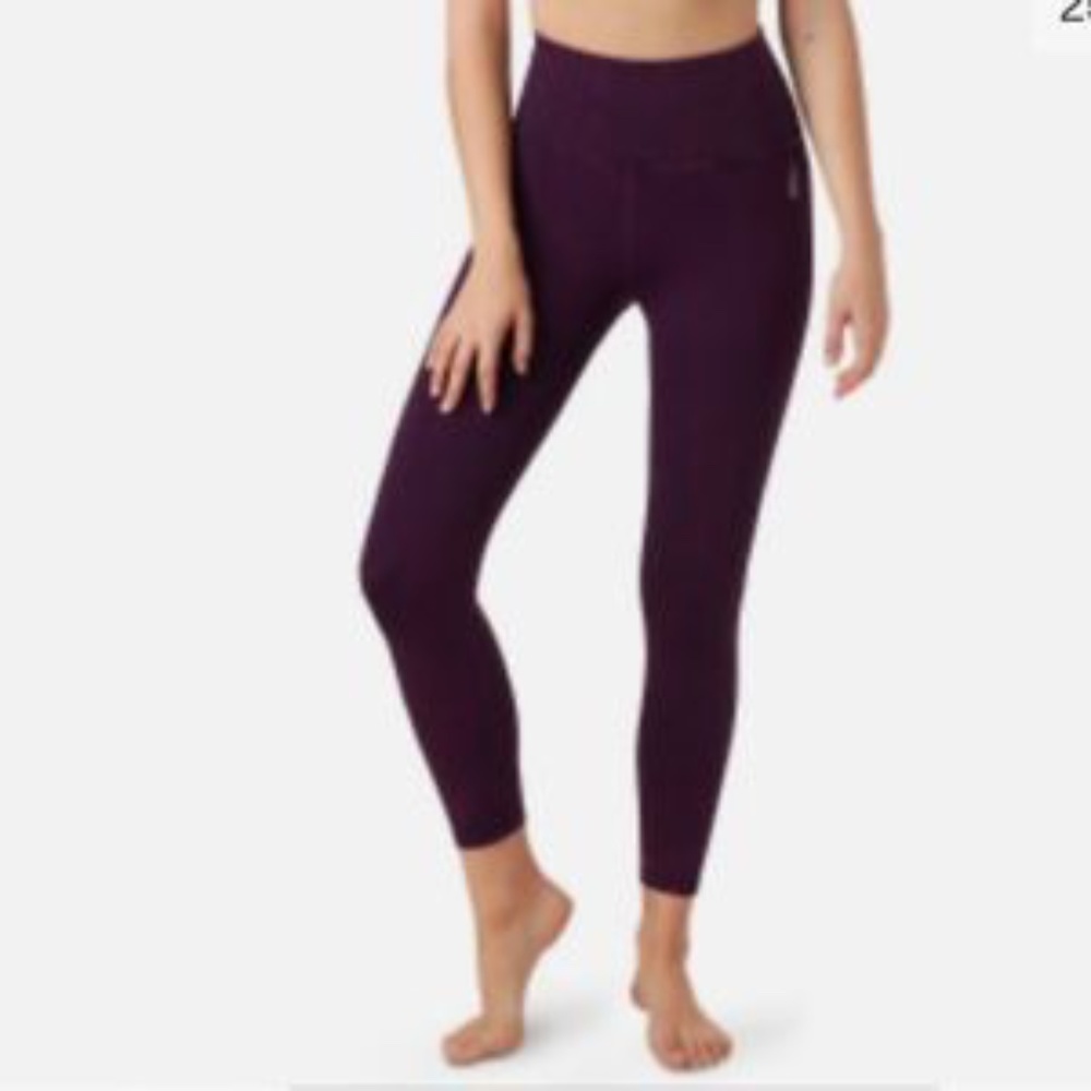 Free People Good Karma HR 7/8 Legging in Eggplant sz XS/S NWOT